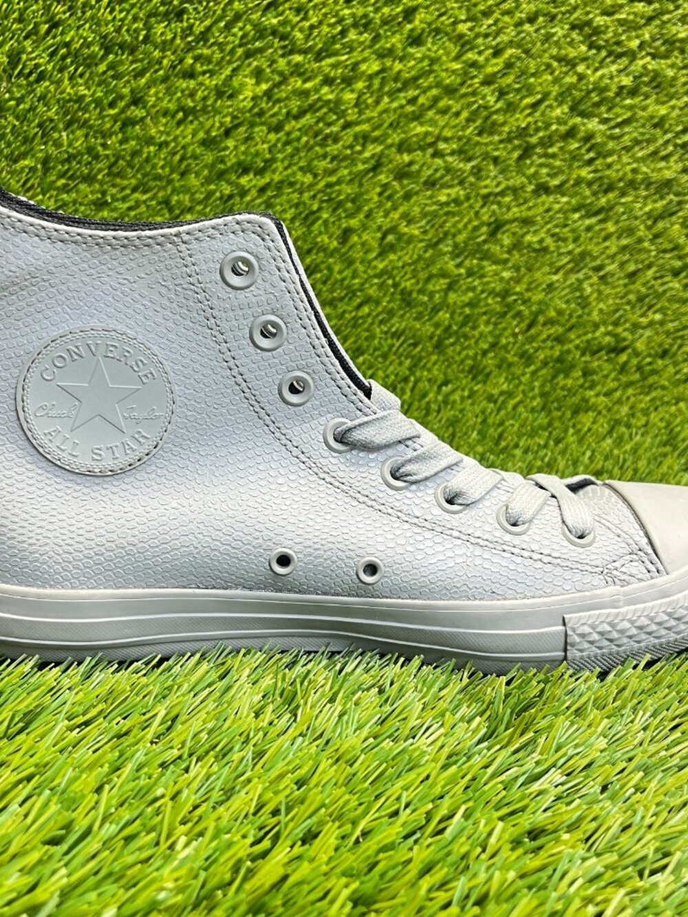 Converse Chuck Taylor All Star Python Mens Size 8 Gray Casual Shoes Sneakers - Picture 4 of 10